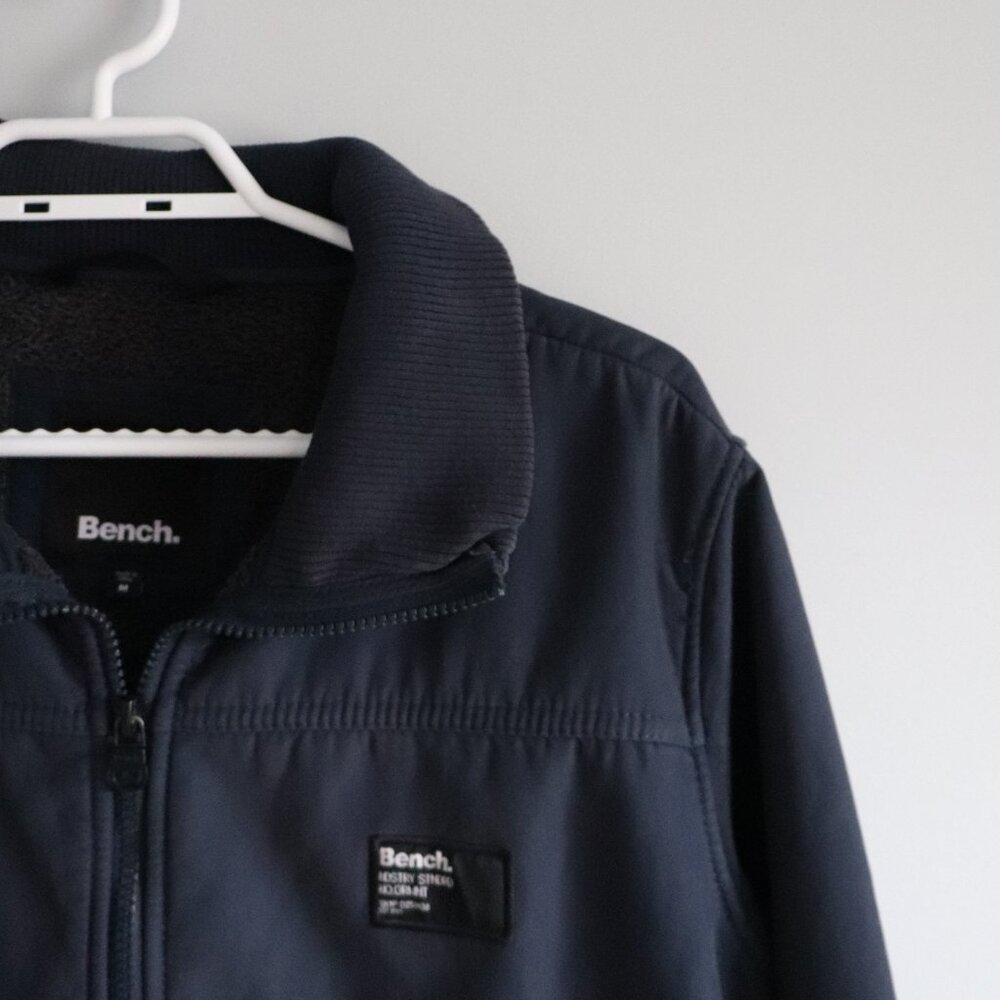 Bench Mens Blue Sz M Full Zip Mid-Weight Sherpa Long Sleeve Utility Jacket - Picture 6 of 14